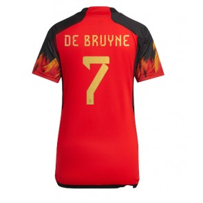 Maillot de foot Belgique Kevin De Bruyne #7 Domicile Femmes Monde 2022 Manches Courte